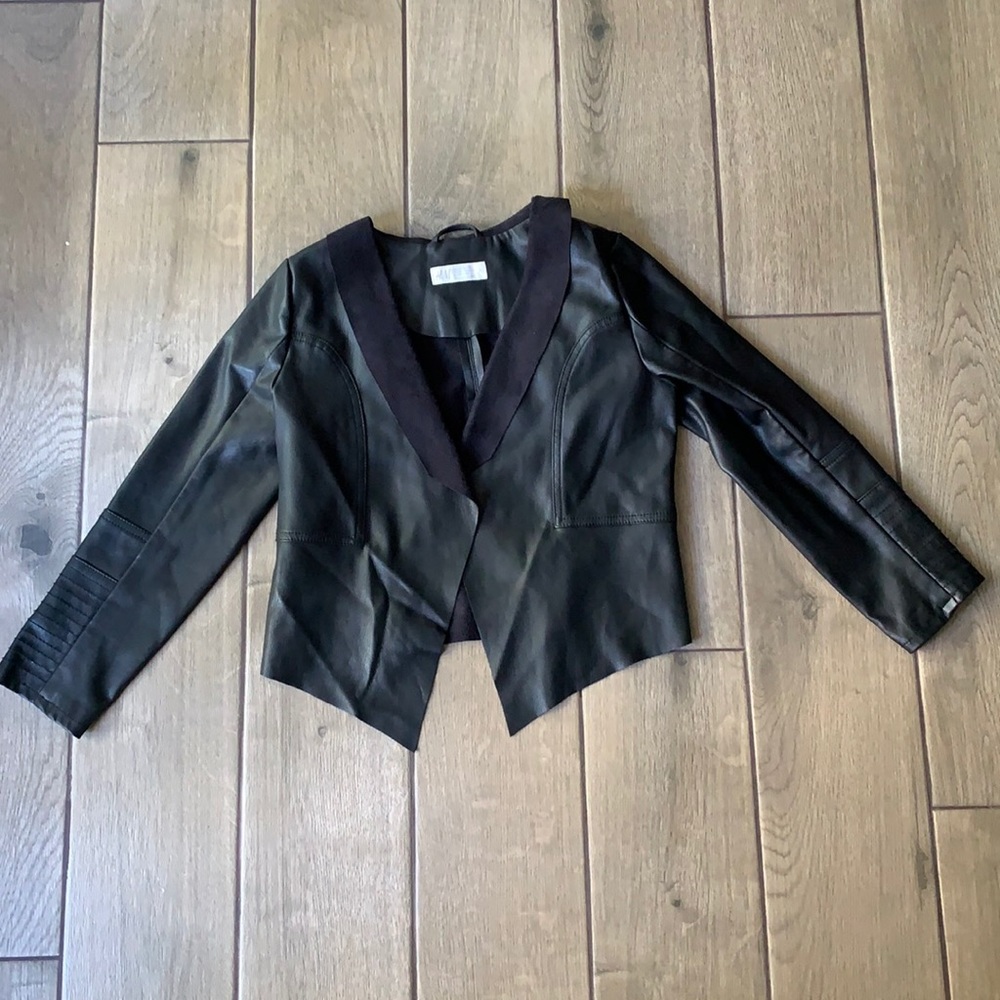H&M faux leather jacket